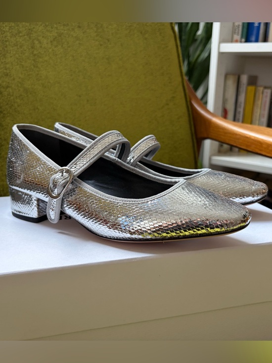 Veronica Beard Shoes - Veronica Beard - Silver Mary Jane Pumps - NWT (box and shoe bag included)